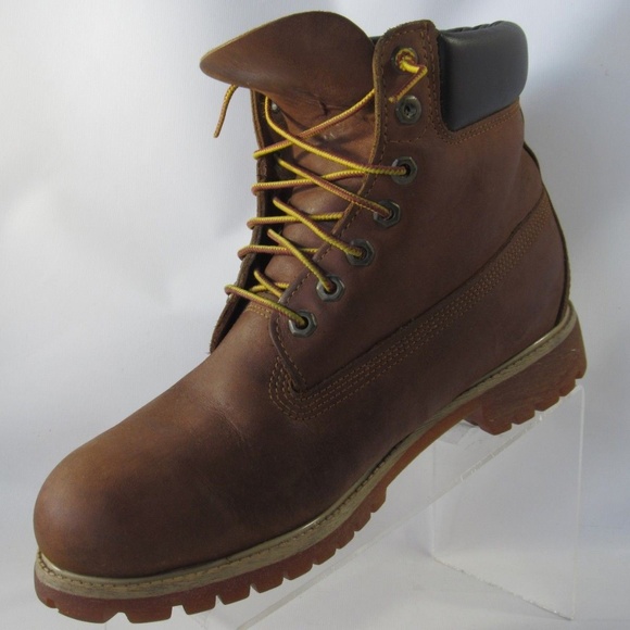 Timberland Sz 10.5 Brown Leather Boots Mens R3A20